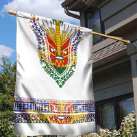 Haiti Flag Traditional Dashiki Garden Flag White Color