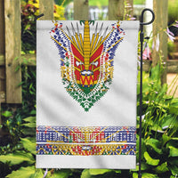 Haiti Flag Traditional Dashiki Garden Flag White Color