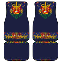 Haiti Flag Traditional Dashiki Car Mats Black Color