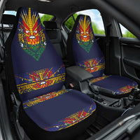 Haiti Flag Traditional Dashiki Car Seat Cover Black Color