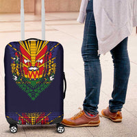 Haiti Flag Traditional Dashiki Luggage Cover Black Color