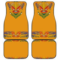 Haiti Flag Traditional Dashiki Car Mats Yellow Color