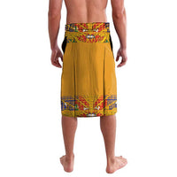 Haiti Flag Traditional Dashiki Lavalava Yellow Color