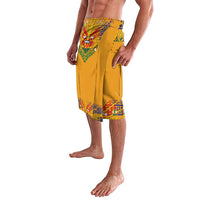 Haiti Flag Traditional Dashiki Lavalava Yellow Color