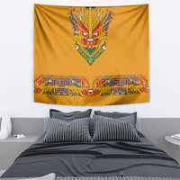Haiti Flag Traditional Dashiki Tapestry Yellow Color