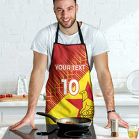 Custom Zimbabwe Cricket Apron Flame Warriors Zimbabwe Spirit - Wonder Print Shop