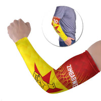 Custom Zimbabwe Cricket Arm Sleeves Flame Warriors Zimbabwe Spirit - Wonder Print Shop