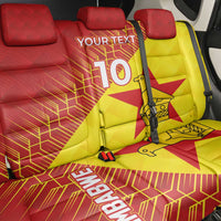 Custom Zimbabwe Cricket Back Car Seat Cover Flame Warriors Zimbabwe Spirit - Wonder Print Shop