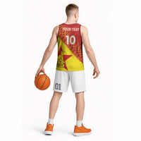 Custom Zimbabwe Cricket Basketball Jersey Flame Warriors Zimbabwe Spirit - Wonder Print Shop
