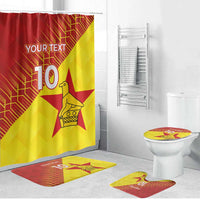 Custom Zimbabwe Cricket Bathroom Set Flame Warriors Zimbabwe Spirit - Wonder Print Shop