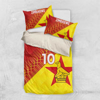 Custom Zimbabwe Cricket Bedding Set Flame Warriors Zimbabwe Spirit - Wonder Print Shop