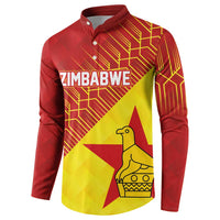 Custom Zimbabwe Cricket Button Sweatshirt Flame Warriors Zimbabwe Spirit - Wonder Print Shop