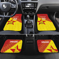 Custom Zimbabwe Cricket Car Mats Flame Warriors Zimbabwe Spirit - Wonder Print Shop