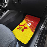 Custom Zimbabwe Cricket Car Mats Flame Warriors Zimbabwe Spirit - Wonder Print Shop