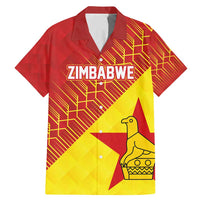 Custom Zimbabwe Cricket Family Matching Mermaid Dress and Hawaiian Shirt Flame Warriors Zimbabwe Spirit - Wonder Print Shop