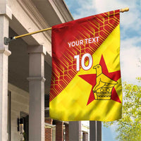 Custom Zimbabwe Cricket Garden Flag Flame Warriors Zimbabwe Spirit - Wonder Print Shop