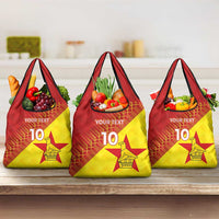 Custom Zimbabwe Cricket Grocery Bag Flame Warriors Zimbabwe Spirit - Wonder Print Shop