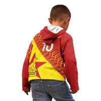 Custom Zimbabwe Cricket Kid Hoodie Flame Warriors Zimbabwe Spirit - Wonder Print Shop