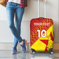 Custom Zimbabwe Cricket Luggage Cover Flame Warriors Zimbabwe Spirit - Wonder Print Shop