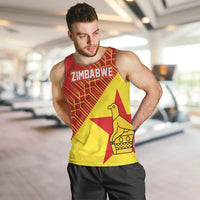 Custom Zimbabwe Cricket Men Tank Top Flame Warriors Zimbabwe Spirit - Wonder Print Shop