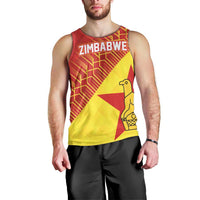 Custom Zimbabwe Cricket Men Tank Top Flame Warriors Zimbabwe Spirit - Wonder Print Shop