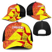 Zimbabwe Cricket Mesh Trucker Cap Flame Warriors Zimbabwe Spirit - Wonder Print Shop