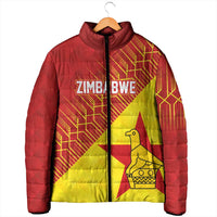 Custom Zimbabwe Cricket Padded Jacket Flame Warriors Zimbabwe Spirit - Wonder Print Shop
