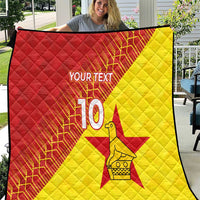 Custom Zimbabwe Cricket Quilt Flame Warriors Zimbabwe Spirit - Wonder Print Shop
