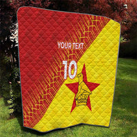 Custom Zimbabwe Cricket Quilt Flame Warriors Zimbabwe Spirit - Wonder Print Shop