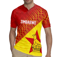 Custom Zimbabwe Cricket Rugby Jersey Flame Warriors Zimbabwe Spirit - Wonder Print Shop