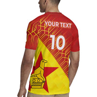 Custom Zimbabwe Cricket Rugby Jersey Flame Warriors Zimbabwe Spirit - Wonder Print Shop