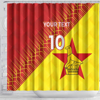 Custom Zimbabwe Cricket Shower Curtain Flame Warriors Zimbabwe Spirit - Wonder Print Shop