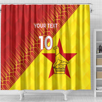 Custom Zimbabwe Cricket Shower Curtain Flame Warriors Zimbabwe Spirit - Wonder Print Shop