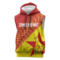 Custom Zimbabwe Cricket Sleeveless Hoodie Flame Warriors Zimbabwe Spirit - Wonder Print Shop