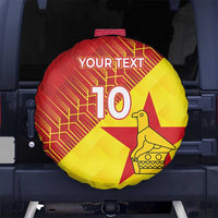 Custom Zimbabwe Cricket Spare Tire Cover Flame Warriors Zimbabwe Spirit - Wonder Print Shop