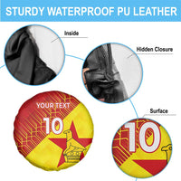 Custom Zimbabwe Cricket Spare Tire Cover Flame Warriors Zimbabwe Spirit - Wonder Print Shop