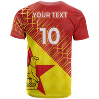 Custom Zimbabwe Cricket T Shirt Flame Warriors Zimbabwe Spirit - Wonder Print Shop