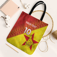 Custom Zimbabwe Cricket Tote Bag Flame Warriors Zimbabwe Spirit - Wonder Print Shop