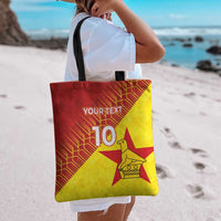 Custom Zimbabwe Cricket Tote Bag Flame Warriors Zimbabwe Spirit - Wonder Print Shop