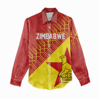Custom Zimbabwe Cricket Women Casual Shirt Flame Warriors Zimbabwe Spirit - Wonder Print Shop