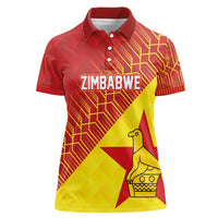 Custom Zimbabwe Cricket Women Polo Shirt Flame Warriors Zimbabwe Spirit - Wonder Print Shop