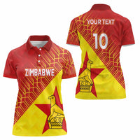 Custom Zimbabwe Cricket Women Polo Shirt Flame Warriors Zimbabwe Spirit - Wonder Print Shop