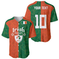 Custom Irish Rugby Baseball Jersey Shamrock with Celtics Vibes The Half Style - Wonder Print Shop