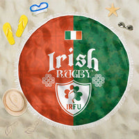 Irish Rugby Beach Blanket Shamrock with Celtics Vibes The Half Style - Wonder Print Shop