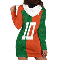 Custom Irish Rugby Hoodie Dress Shamrock with Celtics Vibes The Half Style - Wonder Print Shop