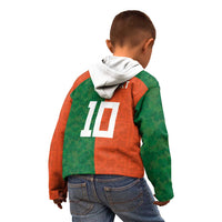 Custom Irish Rugby Kid Hoodie Shamrock with Celtics Vibes The Half Style - Wonder Print Shop
