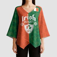 Custom Irish Rugby Kimono Sleeve Blouse Shamrock with Celtics Vibes The Half Style - Wonder Print Shop