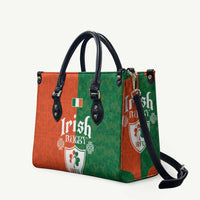 Irish Rugby Leather Bag Shamrock with Celtics Vibes The Half Style - Wonder Print Shop