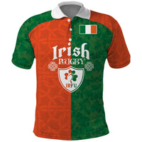 Custom Irish Rugby Polo Shirt Shamrock with Celtics Vibes The Half Style - Wonder Print Shop