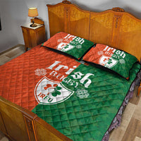Irish Rugby Quilt Bed Set Shamrock with Celtics Vibes The Half Style - Wonder Print Shop